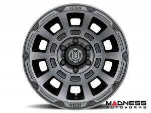 Ford Bronco Custom Wheels (1) - Thrust - Smoked Satin Black - 17 X 8.5 / 6 x 5.5 / 0 / 4.75" - Icon 